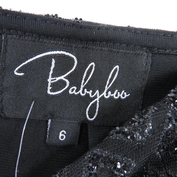 UO  Babyboo Black Sparkly Sexy Two Piece Set Tank & Mini Skirt Small - Picture 8 of 8